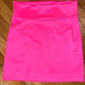Hot pink pencil skirt